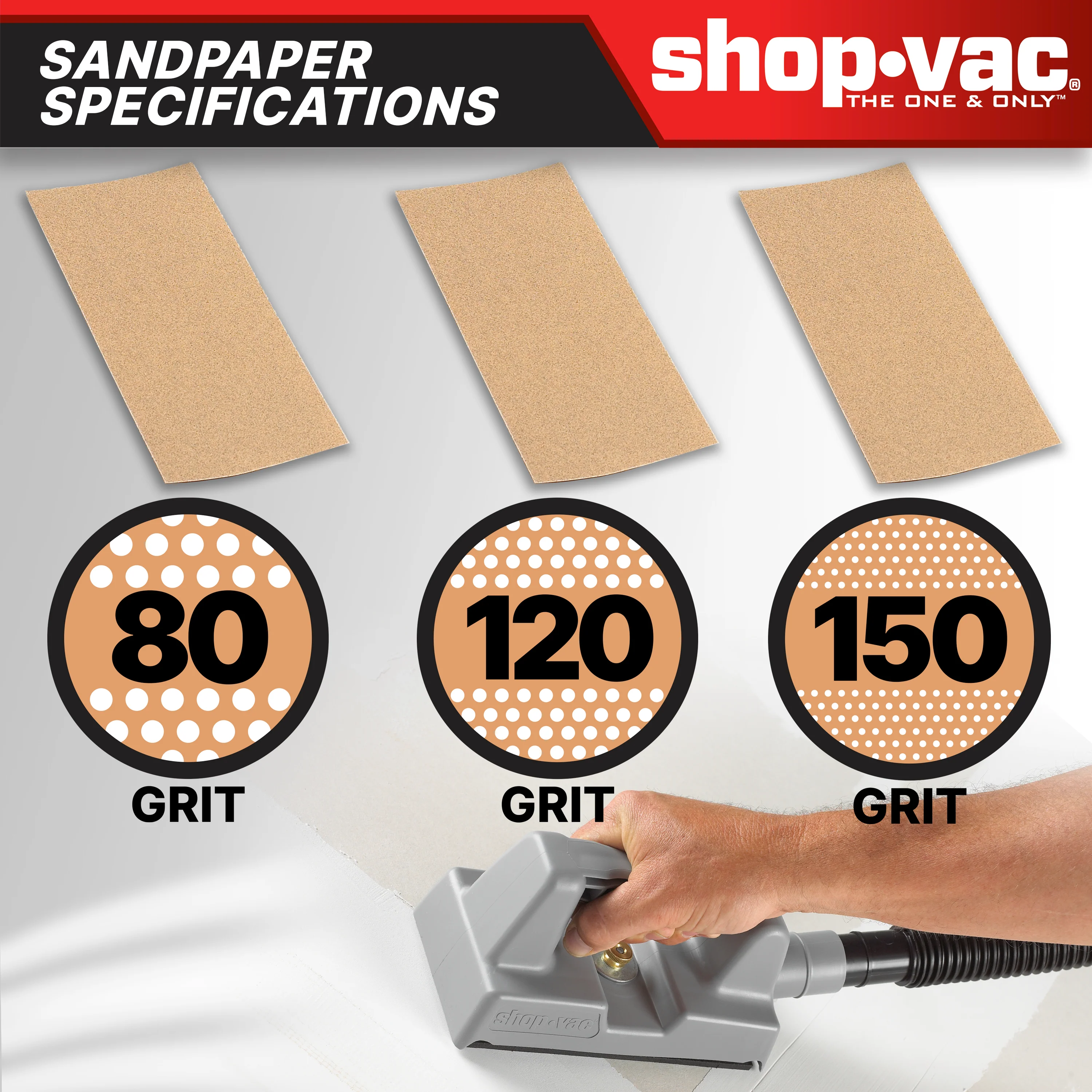 Shop-Vac® 1-1/4-inch diameter Dustless Hand Sander