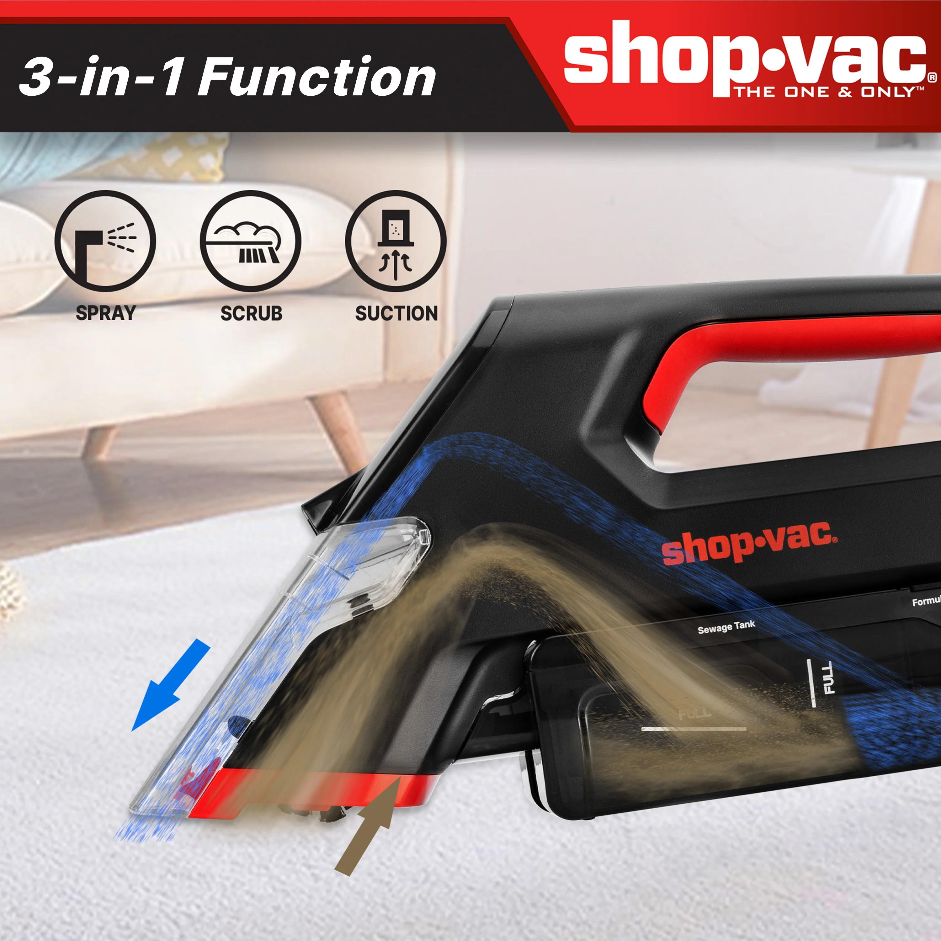 Shop-Vac® 3-in-1 Cordless Spot Cleaner 6 Shop-Vac® 3-in-1 Cordless Spot Cleaner