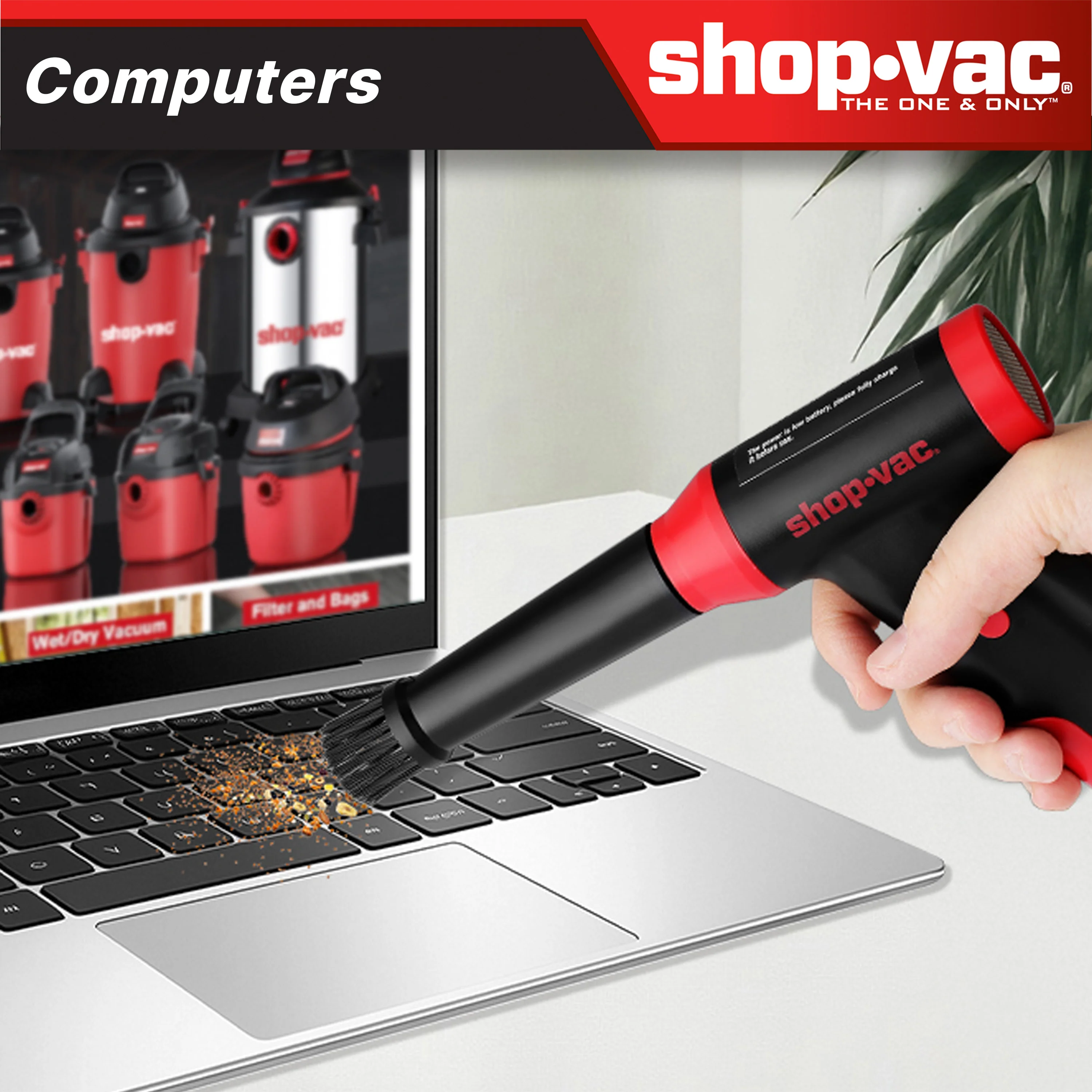 Shop-Vac® Portable 2-in-1 Cordless Blower/Vacuum 6 Shop-Vac® Portable 2-in-1 Cordless Blower/Vacuum