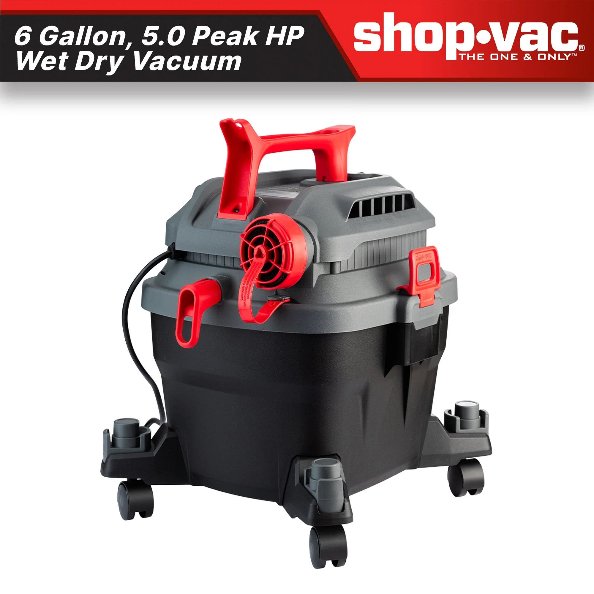 Shop-Vac® 6 Gallon 5.0 Peak HP Wet/Dry Vacuum