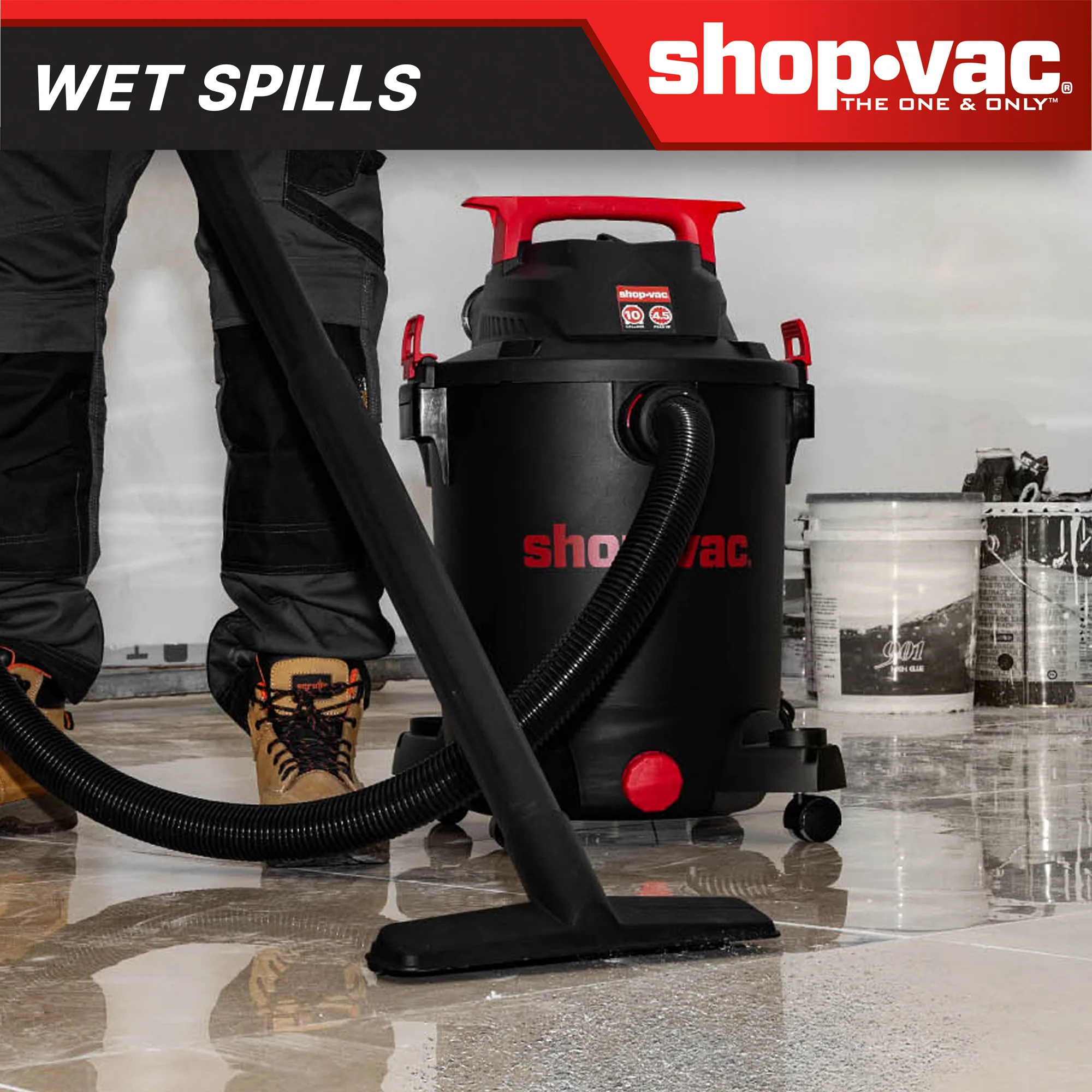 Shop-Vac® 10 Gallon 4.5 Peak HP Wet/Dry Vacuum 9 Shop-Vac® 10 Gallon 4.5 Peak HP Wet/Dry Vacuum