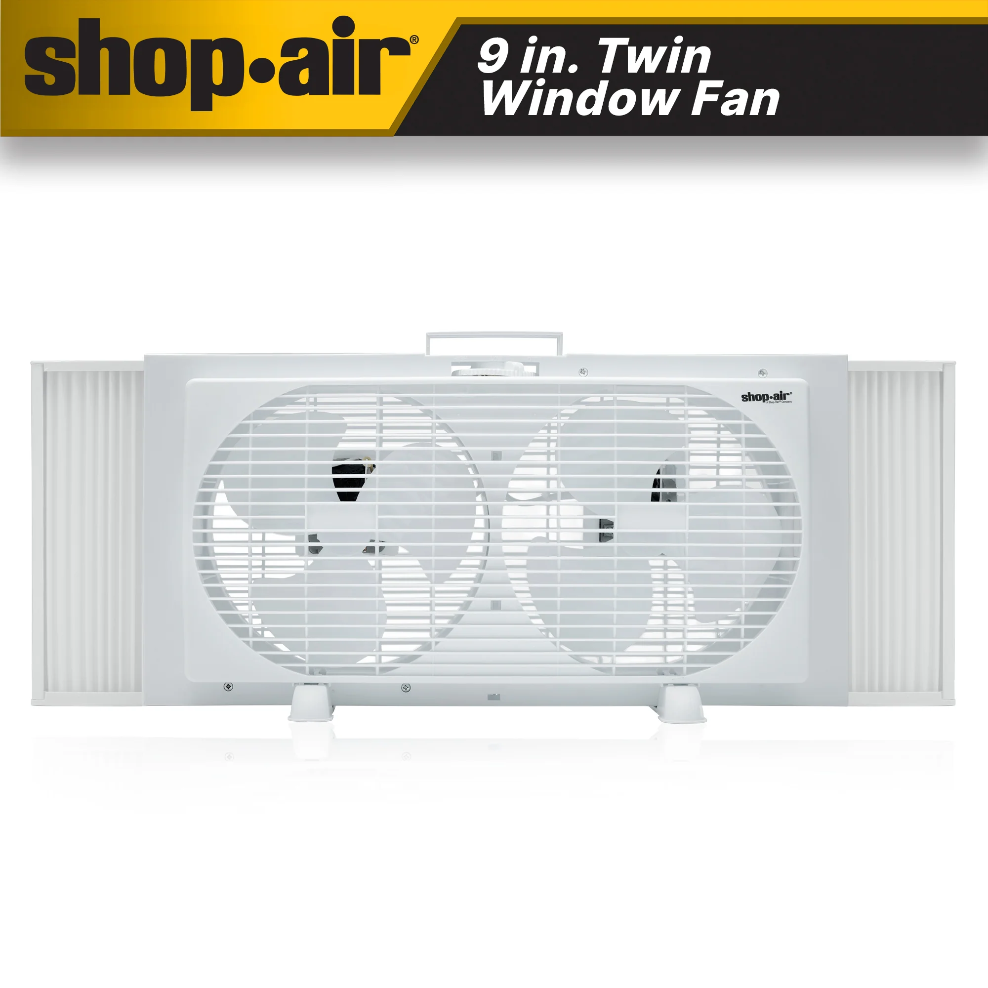 Shop-Air® 9" Twin Window Fan