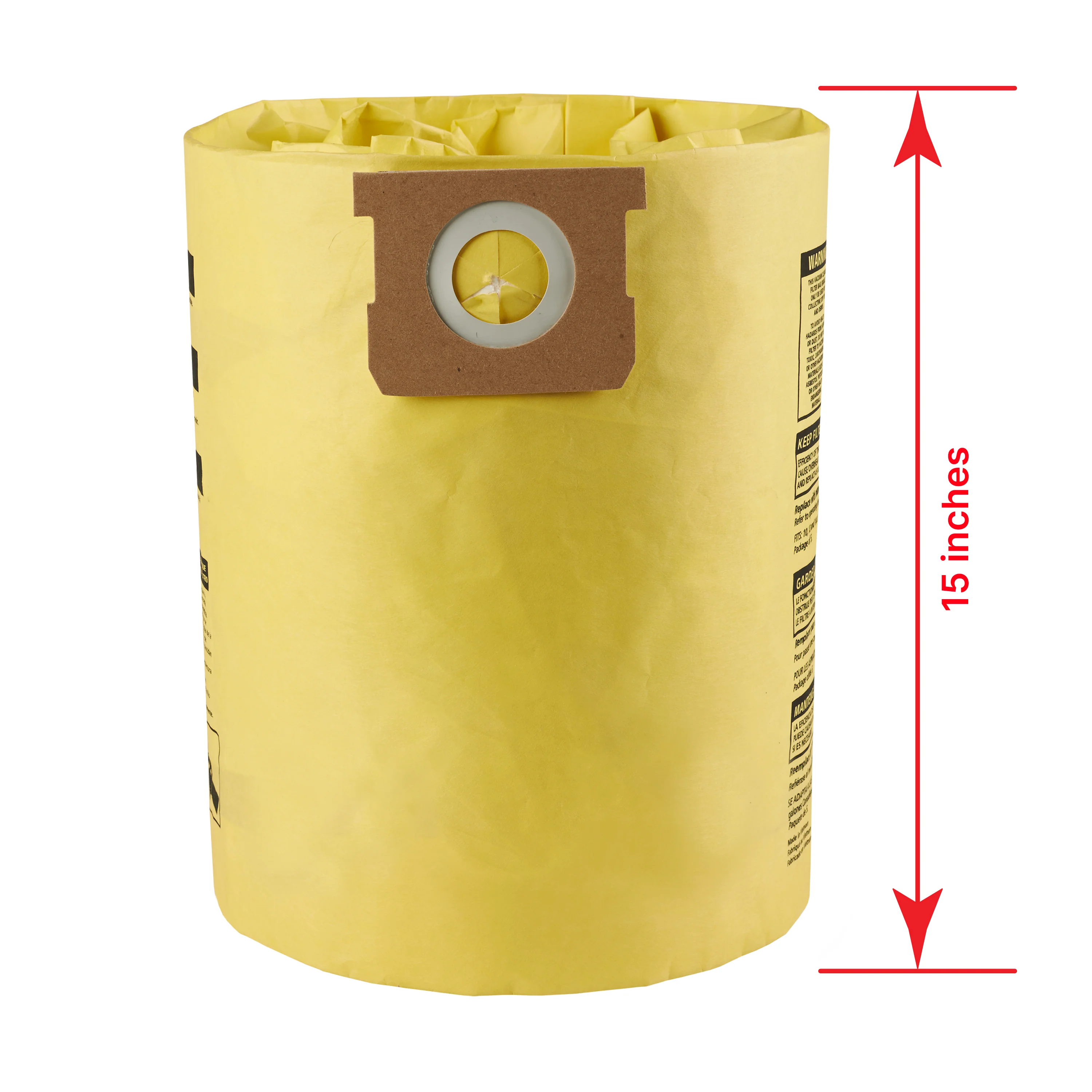 Shop-Vac® 10-14 Gallon High Efficiency Disposable Filter Bags (5 pack)